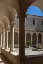 Zadar, Croatia Ã¢â¬â August 2021. the picturesque architecture of a medieval Mediterranean monastery